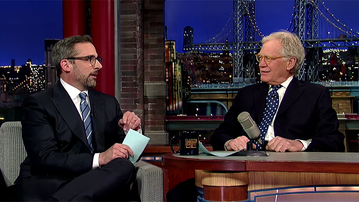 More on Steve Carell and Colbert - and David Letterman!